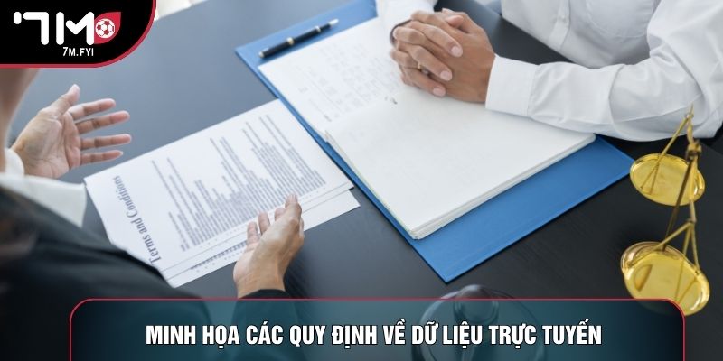 Minh họa các quy định về dữ liệu trực tuyến
