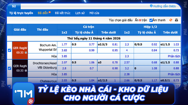 Tỷ lệ kèo nhà cái chuẩn - Kho dữ liệu cho người cá cược Tỷ lệ kèo nhà cái chuẩn - Kho dữ liệu cho người cá cược